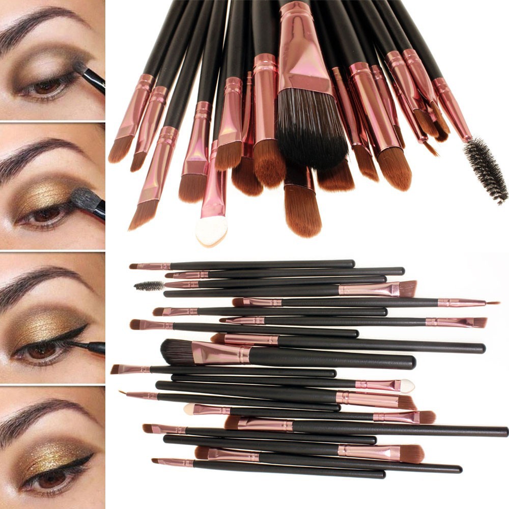 Kuas Mini Brush Make Up cosmetic make up brush 20 set kuas make up black Kuas Mini Brush Make Up cosmetic make up brush 20 set kuas make up black